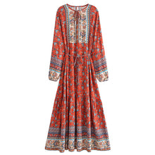 Load image into Gallery viewer, Bohemian Maxi Dress,Boho Dress Robe,Beach Cover-ups