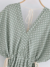 Load image into Gallery viewer, V-neck Tassel Print, Bohemian Maxi Dresses, Cotton Boho Dress