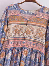 Load image into Gallery viewer, Floral Print ,Beach Bohemian Maxi Dress,Boho Robe
