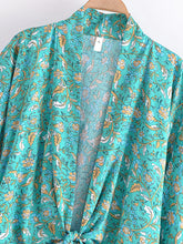 Load image into Gallery viewer, Boho Kimono ,Short Robe ,Bikini Cover Ups