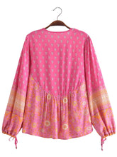 Load image into Gallery viewer, Floral Bohemian Blouse, Vintage Shirts