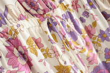 Load image into Gallery viewer, Bohemian Floral Rompers,Boho Bodysuit
