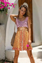 Load image into Gallery viewer, Boho Skirt, Mini Skirt, Wild Flower