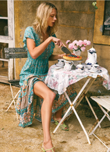 Load image into Gallery viewer, Floral print,Bohemian maxi sundress, Boho dress