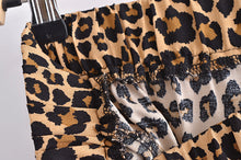 Load image into Gallery viewer, Leopard Print Bohemian Pants ,Wide Leg Boho Pants