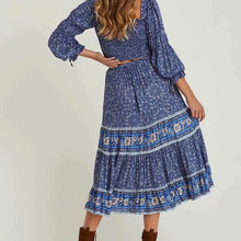 Load image into Gallery viewer, Boho Skirt, Midi Skirt, Wild Flower