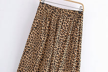 Load image into Gallery viewer, Leopard Print Bohemian Pants ,Wide Leg Boho Pants