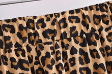 Load image into Gallery viewer, Leopard Print Bohemian Pants ,Wide Leg Boho Pants