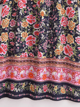 Load image into Gallery viewer, Boho Dress, Bohemian Maxi Dress,Multi Floral print
