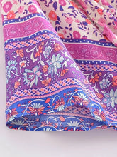 Load image into Gallery viewer, Multi Floral Bohemian Kimono ,Boho Maxi Robe
