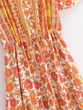 Load image into Gallery viewer, Maxi Dress, Boho Sundress,Floral print
