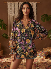 Load image into Gallery viewer, Multi Floral Printed,Bohemian Shirt ,Beach Shirts
