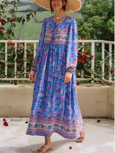 Load image into Gallery viewer, Multi Floral Print , Beach Bohemian , Boho Dress
