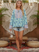 Load image into Gallery viewer, Vintage Chic Tops,Bohemian Blouse Shirts ,Boho Shirt
