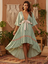 Load image into Gallery viewer, Sexy Beach Dress,  High-Low Boho Maxi Dress
