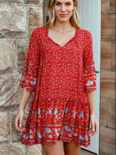 Load image into Gallery viewer, Mini Dress, Boho Sundress,Bohemian Cover up
