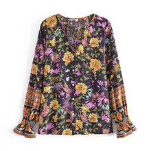 Load image into Gallery viewer, Multi Floral Printed,Bohemian Shirt ,Beach Shirts
