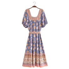 Load image into Gallery viewer, Bohemian Midi Dress ,Beachwear Lady, Happie Dresses Robe
