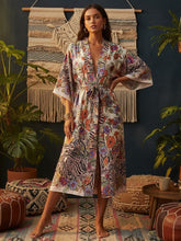 Load image into Gallery viewer, Breathable Rayon Printed Kimono - Summer Beach Cover-Up &amp; Festival Outerwear
