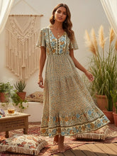 Load image into Gallery viewer, Floral Print , Bohemian Maxi Dress,Boho Sundress
