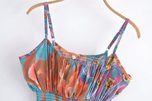 Load image into Gallery viewer, Star and Moon Floral,  Crop Tops,Boho Camis
