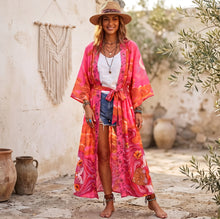 Load image into Gallery viewer, Star and Moon,Bohemian Kimono,Boho Cover-ups
