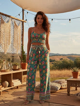 Load image into Gallery viewer, Floral Two Piece Suits,Bohemian 2 Pieces Outfits,Boho Sets
