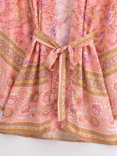 Load image into Gallery viewer, Boho Short Robe,Beach Bohemian Kimono ,Bikini Cover-ups
