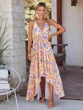 Load image into Gallery viewer, Wild Floral ,Open Back,Strapless Boho Dress
