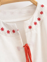 Load image into Gallery viewer, Retro Floral Emberoidery ,Lantern Sleeve Maxi Dress, Boho Dress
