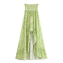 Load image into Gallery viewer, Floral Print, Irregular Sexy High Low , Boho Maxi Skirts
