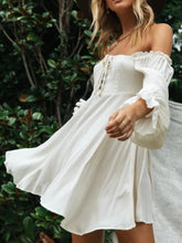 Load image into Gallery viewer, Sexy Off Shoulder ,bohemian Dress,boho Mini Sundress

