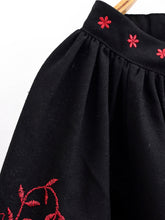 Load image into Gallery viewer, Retro Floral Embroidered, Linen Cotton Blouse ,Lace-up Boho Shirt
