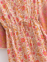 Load image into Gallery viewer, Pink Floral,Maxi Dress, Boho Dress Kaftan
