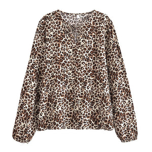 Leopard Print ,Bohemian Blouse Shirts ,Boho Shirt