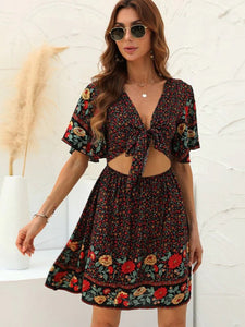 Hollow Out Two Piece Outfits , Boho Sets