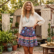 Load image into Gallery viewer, Floral Printed,Boho Skirt ,Bohemian Mini Skirts
