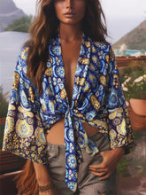 Load image into Gallery viewer, Boho Short Robe ,Bikini Cover Up
