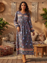 Load image into Gallery viewer, Lace-up Tassel,Bohemian Dress,Boho Dress Robe
