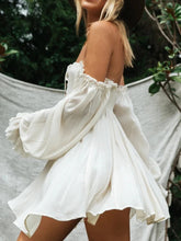 Load image into Gallery viewer, Sexy Off Shoulder ,bohemian Dress,boho Mini Sundress
