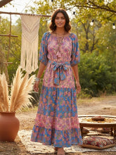 Load image into Gallery viewer, Floral Print ,Bohemian Maxi Dress,Boho Sundress
