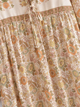 Load image into Gallery viewer, Grey Floral Print,Bohemian Maxi Dress,Boho Dress
