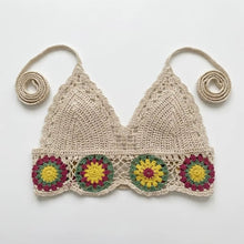 Load image into Gallery viewer, Hollow Out,Sleeveless Crop Tops,Boho Floral Camis
