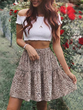 Load image into Gallery viewer, Bohemian Mini Skirts,Boho Skirt,Yellow Flower Print
