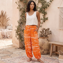 Load image into Gallery viewer, Floral Print Baggy Pants, Women Bloomers, Yoga  Trousers
