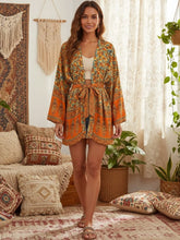 Load image into Gallery viewer, Floral Print Kimono,Bohemian Short Robe,Boho Cover-ups
