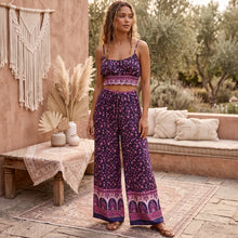 Load image into Gallery viewer, Boho Sets,Long Pants and Tops,Wild Floral
