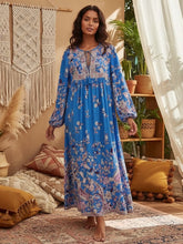 Load image into Gallery viewer, Floral Print,Bohemian Midi  Sundress,Boho Dress
