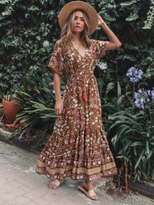 Beach Bohemian Maxi Dress,Summer Boho Dresses Robe