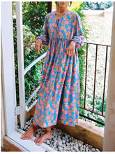 Load image into Gallery viewer, Floral print,Bohemian maxi dress,Boho sundress

